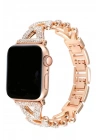 Mey İthalat®   Watch 38mm Node Taşlı Kordon - Siyah