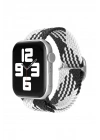 Mey İthalat®   Watch 38mm Star Kordon - Siyah-Beyaz