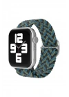 Mey İthalat®   Watch 38mm Star Kordon - Zigzag Mavi-Yeşil