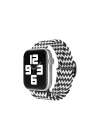 Mey İthalat®   Watch 38mm Star Kordon - Zigzag Siyah-Beyaz