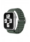 Mey İthalat®   Watch 38mm Star Kordon - Zigzag Yeşil-Siyah