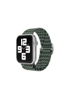 Mey İthalat®   Watch 38mm Star Kordon - Zigzag Yeşil-Siyah