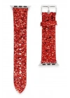 Mey İthalat®   Watch 38mm Starry Taşlı Kordon - Kırmızı