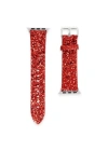 Mey İthalat®   Watch 38mm Starry Taşlı Kordon - Kırmızı
