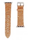 Mey İthalat®   Watch 38mm Starry Taşlı Kordon - Pudra