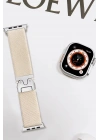 Mey İthalat®   Watch 42mm Forest Kumaş Kordon - Krem