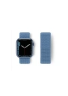 Mey İthalat®   Watch 42mm Hasırlı Cırtcırtlı Kordon - Mavi