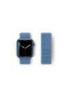 Mey İthalat®   Watch 42mm Hasırlı Cırtcırtlı Kordon - Mavi