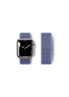 Mey İthalat®   Watch 42mm Hasırlı Cırtcırtlı Kordon - Mor