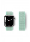 Mey İthalat®   Watch 42mm Hasırlı Cırtcırtlı Kordon - Turkuaz