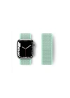 Mey İthalat®   Watch 42mm Hasırlı Cırtcırtlı Kordon - Turkuaz