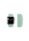 Mey İthalat®   Watch 42mm Hasırlı Cırtcırtlı Kordon - Turkuaz