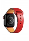 Mey İthalat®   Watch 42mm KR415 Luaz Deri Kordon - Kırmızı