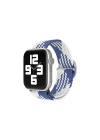 Mey İthalat®   Watch 42mm Star Kordon - Mavi-Beyaz