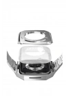 Mey İthalat®   Watch 44mm Metal Petek Kasalı Kordon - Gümüş