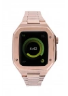 Mey İthalat®   Watch 44mm Metal Petek Kasalı Kordon - Rose Gold