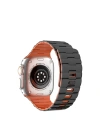 Mey İthalat®   Watch Ultra 49mm Wowen Kordon - Siyah-Turuncu