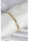 Mey İthalat® Xuping Punta Model Gold Renk Kadın Bileklik