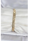 Mey İthalat® Xuping Zirkon Taşlı Gold Renk Kadın Bileklik