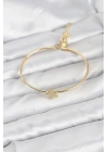 Mey İthalat® Yıldız Model Gold Renk Kadın Bileklik