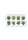Saksılı Çiçek Tasarımlı 8li Sticker (5468)