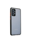 Samsung Galaxy A72 Kılıf Miami Şeffaf Silikon - Siyah