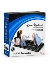SİYAH TEK KATLI TABAKLIK - BULAŞIKLIK (5468)