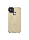 Xiaomi Redmi 9C Kılıf Mega Standlı Silikon - Gold