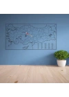 Yazılabilir Türkiye Haritası Manyetik Duvar Stickerı 110 x 56 cm