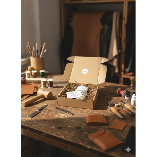 Hakiki Deri Mekanizmalı Akıllı Cüzdan Kartlık