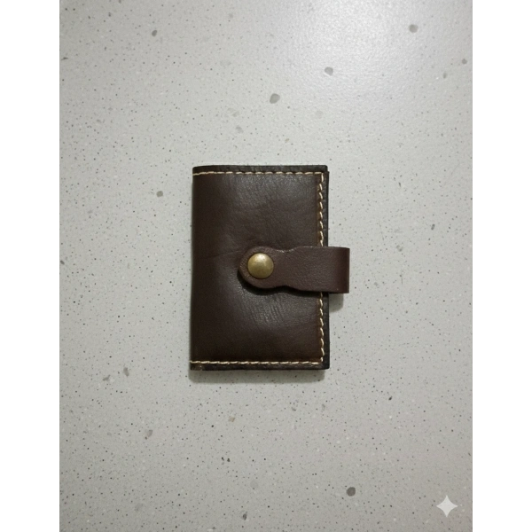 Hakiki Deri Akordiyon Cüzdan Kartlık