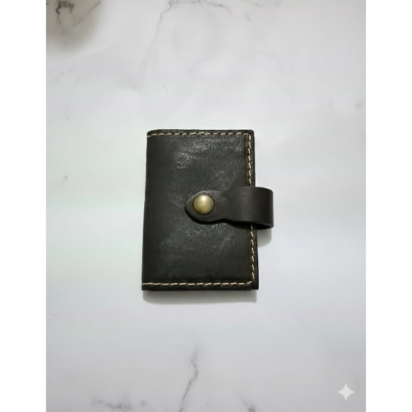 Hakiki Deri Akordiyon Cüzdan Kartlık