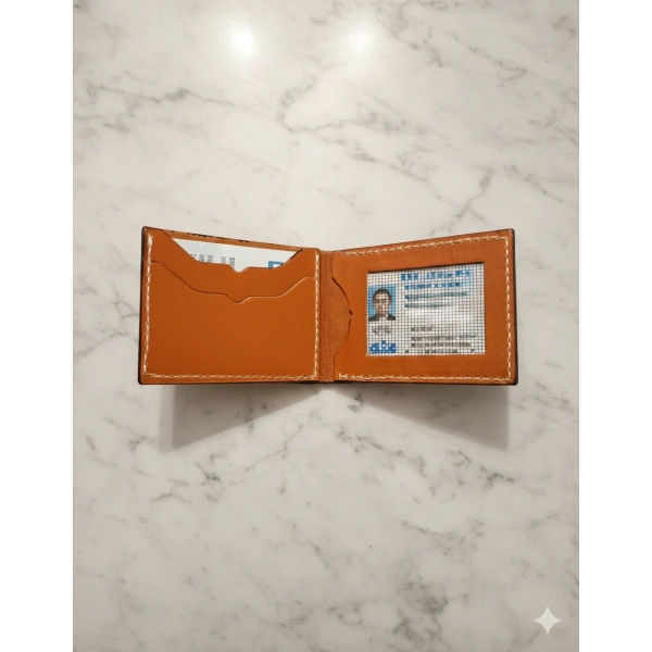 Hakiki Deri Cüzdan Katlanır Kartlık