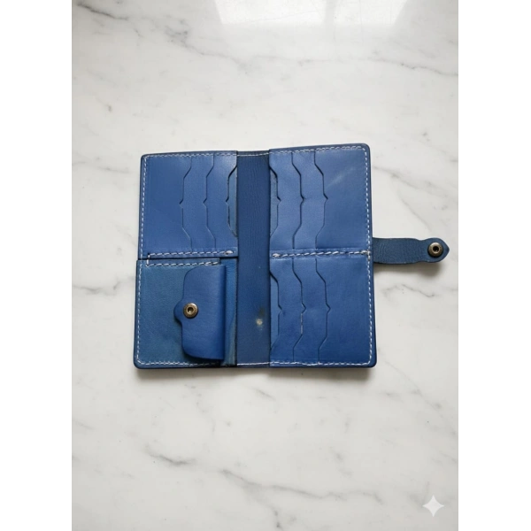 Hakiki Deri Kadın Cüzdan Bozuk Para Kartlık ve Kağıt Para Gözlü