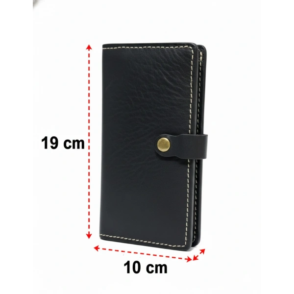 Hakiki Deri Kadın Cüzdan Bozuk Para Kartlık ve Kağıt Para Gözlü