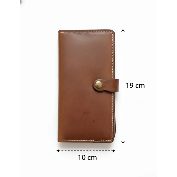 Hakiki Deri Kadın Cüzdan Bozuk Para Kartlık ve Kağıt Para Gözlü