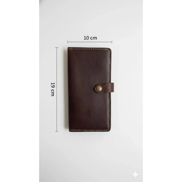 Hakiki Deri Kadın Cüzdan Bozuk Para Kartlık ve Kağıt Para Gözlü