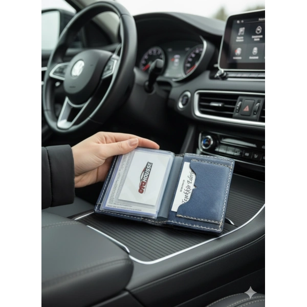 Hakiki Deri Ruhsatlık Erkek Kadın Cüzdan