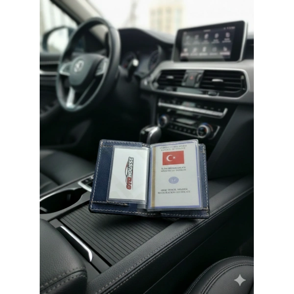 Hakiki Deri Ruhsatlık Erkek Kadın Cüzdan