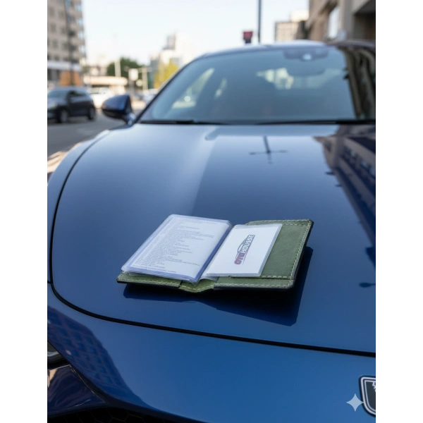 Hakiki Deri Ruhsatlık Erkek Kadın Cüzdan