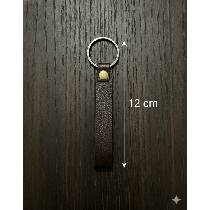 Hakiki Deri El Yapımı Düz Anahtarlık, Ayna Süsü, Çanta Süsü Çok Amaçlı