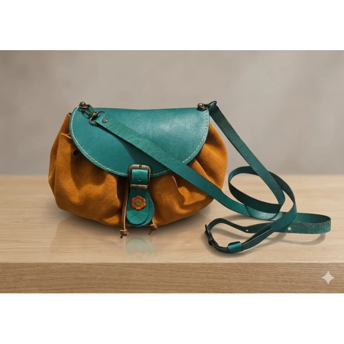 Hakiki Deri El İşçiliği El Çantası / Cüzdan