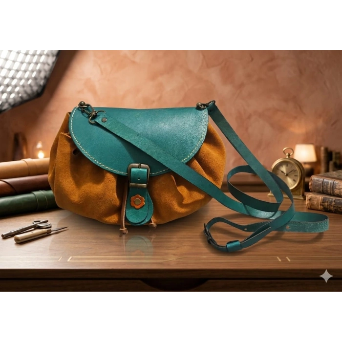 Hakiki Deri El İşçiliği El Çantası / Cüzdan