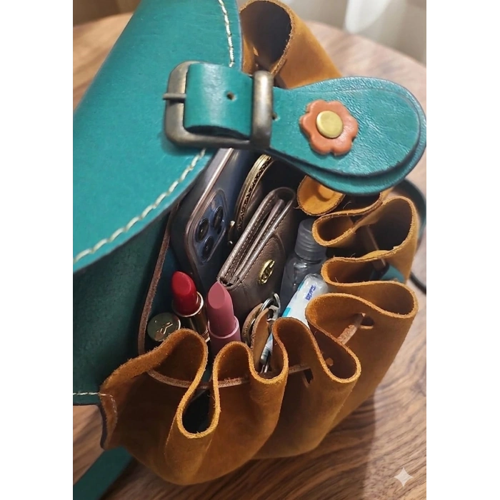 Hakiki Deri El İşçiliği El Çantası / Cüzdan