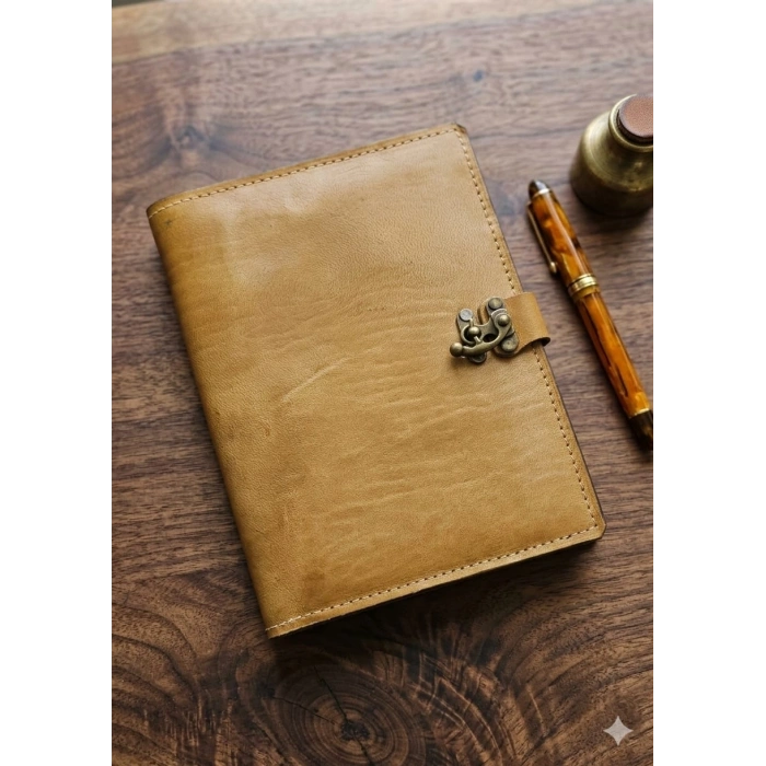 Premium Hakiki Deri Çok Amaçlı Portföy ve Tablet Kılıfı - Vintage Taba