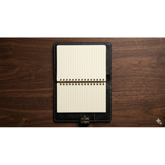 El Yapımı Deri Tablet Organizer Kılıfı – 8.5 İnç Tablet Uyumlu
