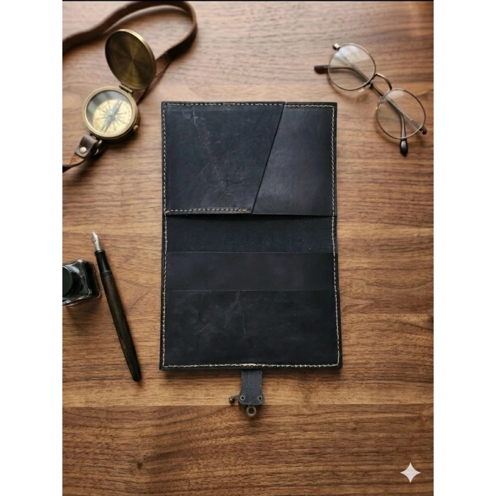 El Yapımı Deri Tablet Organizer Kılıfı – 8.5 İnç Tablet Uyumlu