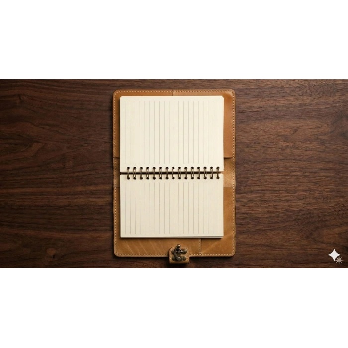 El Yapımı Deri Tablet Organizer Kılıfı – 8.5 İnç Tablet Uyumlu