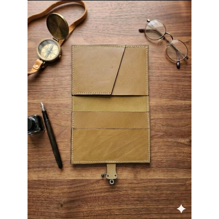 El Yapımı Deri Tablet Organizer Kılıfı – 8.5 İnç Tablet Uyumlu
