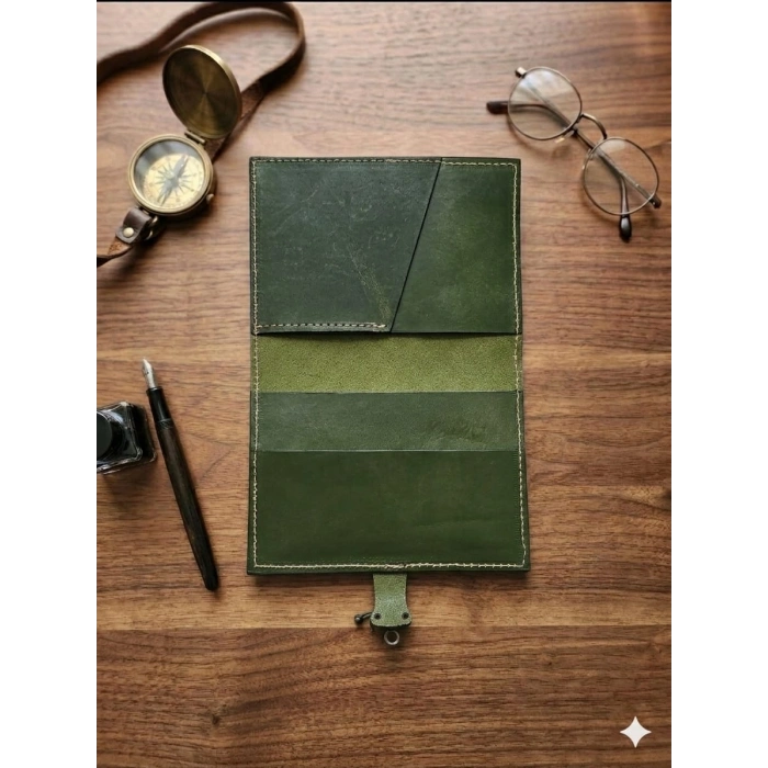 El Yapımı Deri Tablet Organizer Kılıfı – 8.5 İnç Tablet Uyumlu